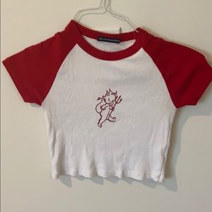 Brandy Melville Devil Baseball Tee